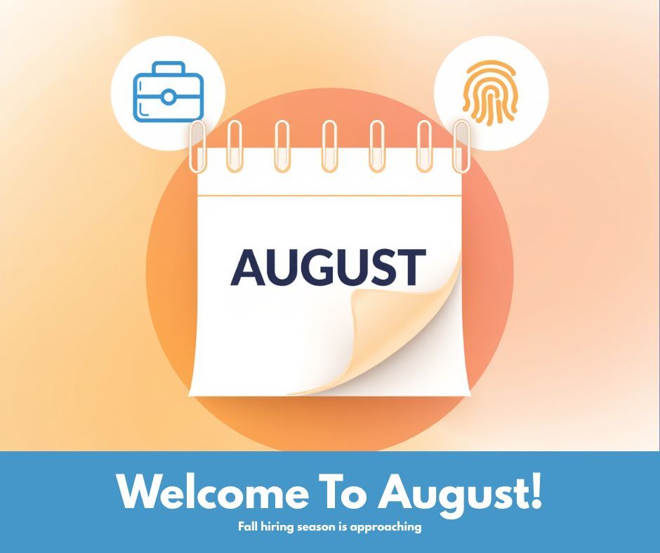 Certifix's tweet photo. New month, new checklist! ☀️ August is the perfect time to knock out any employment or licensing fingerprinting requirements before fall hiring season kicks into gear. 

Book your Live Scan appointment today and cross it off your list! 

#WelcomeAugust #FallHiring #CareerReady https://t.co/QR4Es37KTW