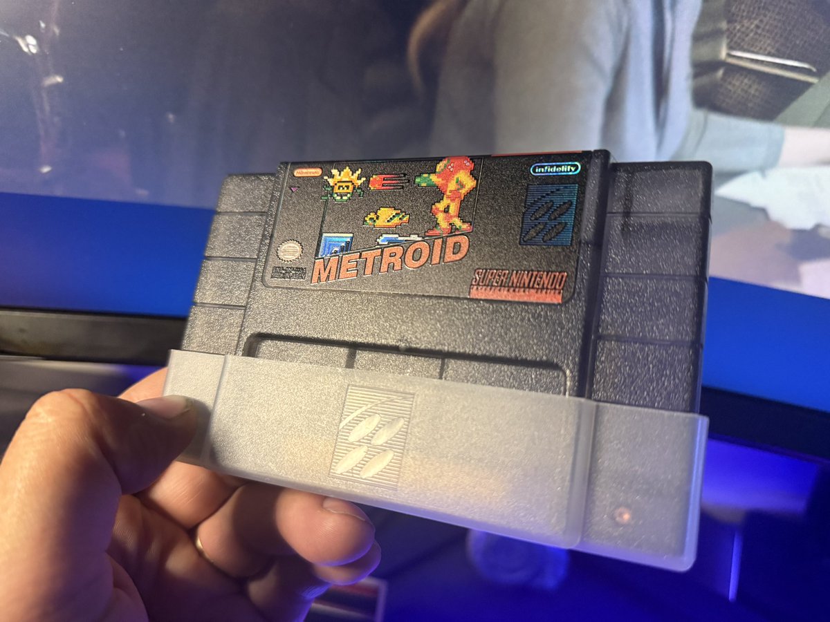 nexus8retro's tweet photo. @ArielAces @infidelity_nes @DiniertoDesigns @rumbleminze Since I posted this I swapped it for one of your holo3D labels 🤌🏼 https://t.co/2XkQ9ww6kD