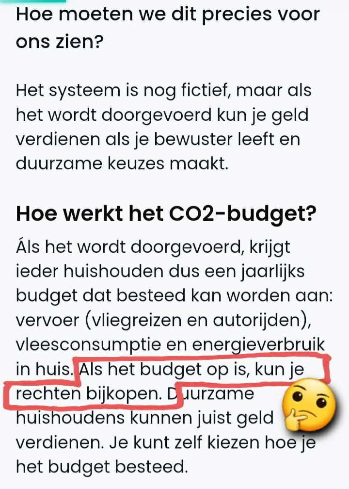 Miss_Royal73's tweet photo. "Als het #CO2budget op is, kun je rechten bijkopen." 🤔 https://t.co/mDWSByxmkH