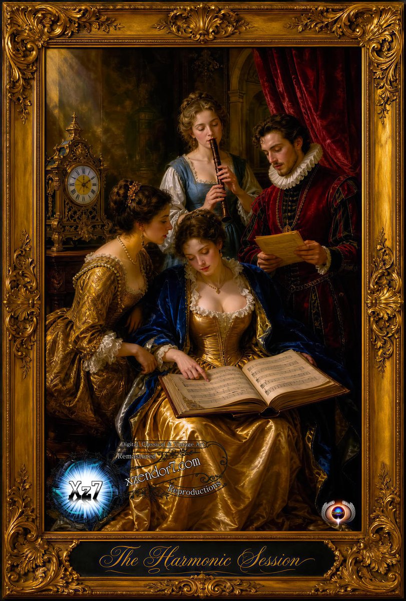 artmatrix007's tweet photo. The Harmonic Session Within The Schloss Eisenwald Study  AI Concept Art by Xzendor7; is an evocative piece of art that transports the viewer to the heart of Schloss Eisenwald during a moment of refined artistic devotion. Read More At: https://t.co/0YzwFAtaWr https://t.co/XvMK8VzgVT