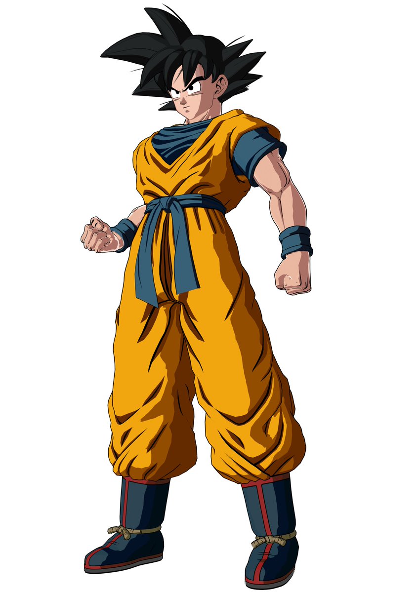 denz_3d's tweet photo. I gave Goku his colors from the NEO DLC opening and tried recreating the pose at the start of the openinh https://t.co/OyW8z0vz9q