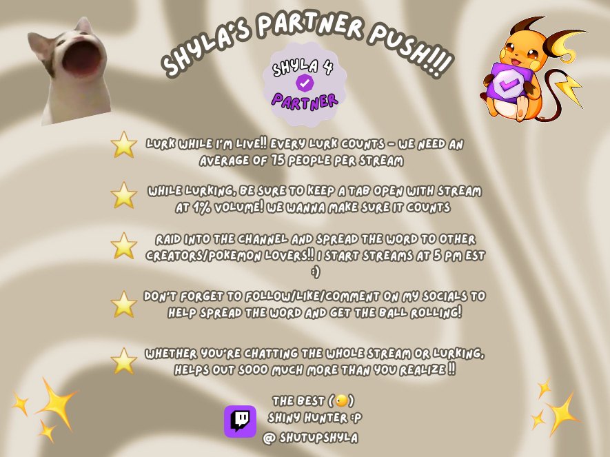 shutupshyla's tweet photo. here's some info to help the push as well for anyone with questions :) https://t.co/fA27LWI5CY