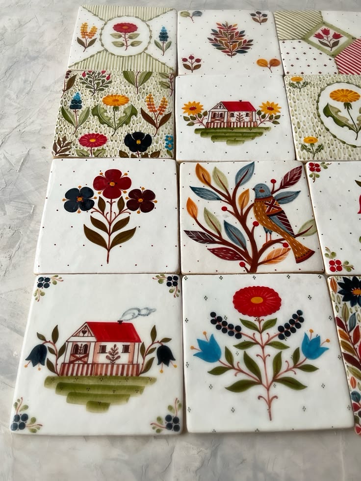 greenvibe's tweet photo. Little stories painted on clay... https://t.co/snLYTqkc5U