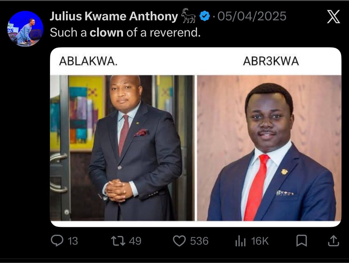 _i_am_Curtis's tweet photo. You constantly called Dr. Bawumia a clown, didn’t even spare a reverend of your vile utterance. These stupid conducts among others landed you in power. Today you are triggered because we said fuck your president. 

Maybe I wasn’t clear enough. Fuck John Mahama and Fuck you too. https://t.co/MXnURJMIOk