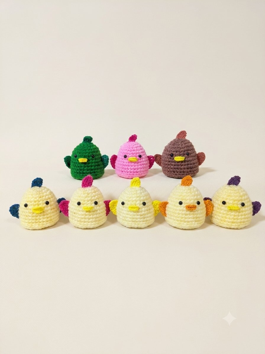 dokonomon's tweet photo. カラフルなあみぐるみ

カラフルな　ぴよりん達を編んでみました😃

＃あみぐるみ

＃ぴよりん
＃名古屋
＃愛知西三河 https://t.co/MTAO8HbmIH