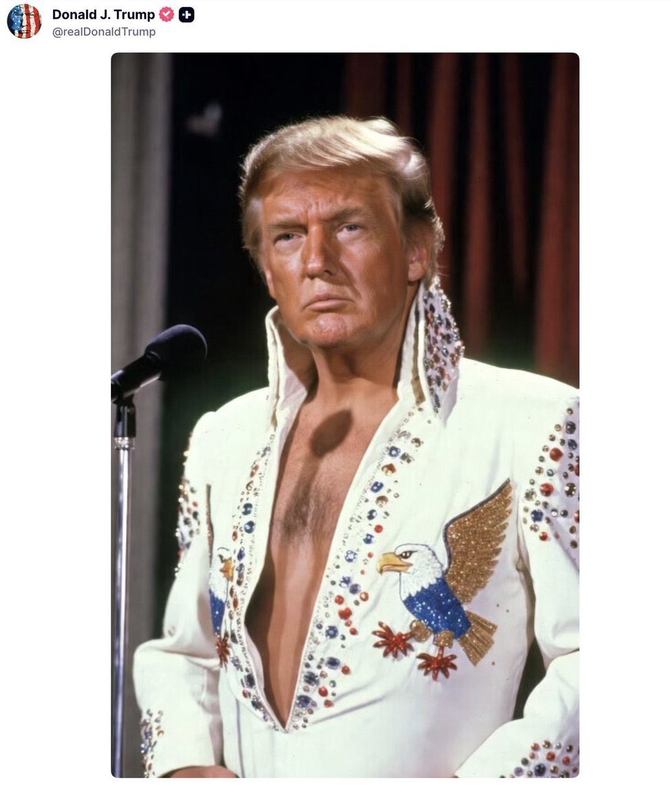 AZ_Brittney's tweet photo. Elvis is rolling over in his grave. https://t.co/IZpW8y2S0X