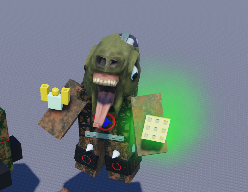 accountfortier4's tweet photo. Found a game that lets NPCs build free models and they made fucking still life Giant Zombie I'm scared https://t.co/CSglvqBShs