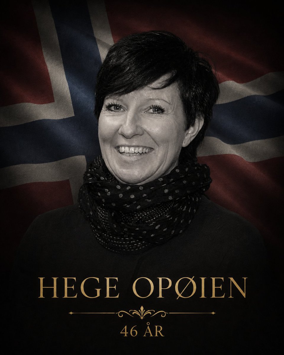 HeleneTveit1's tweet photo. Hun het Hege Opøien, og var 46 år gammel.

Hun bodde i Orkanger. Hun hadde tre barn – en voksen datter og to små på fem og ni år sammen med samboeren. Natten før hun døde hadde hun vært på jubileumsfest med gamle klassekamerater fra ungdomsskolen.

Natt til 23. juni 2012 ble hun kvalt av samboeren sin i hjemmet deres. Deretter tente han på huset for å skjule drapet. Obduksjonen viste at hun allerede var død da brannen startet – hun hadde verken sot i lungene eller kullos i blodet. De to barna deres var i huset da han tente på. Han fikk dem ut, men Hege ble liggende igjen.

Et personlig lydopptak fra hennes mobiltelefon, der hun ringte moren sin i dødskampen, ble et sentralt bevis. Motivet ble ansett å være sjalusi. Han mistenkte henne for utroskap.

Gjerningsmannen var 42 år og opprinnelig fra Marokko. Han hadde fått endelig avslag på asylsøknaden i 2004 og hadde oppholdt seg ulovlig i Norge i rundt ti år. De hadde bodd sammen siden 2001. Han ble dømt til 16 års fengsel for forsettlig drap og for å ha satt andres liv i fare ved brannstiftelsen.

Hege Opøien. 46 år. Mor. Drept av mannen hun delte livet med. 🇳🇴