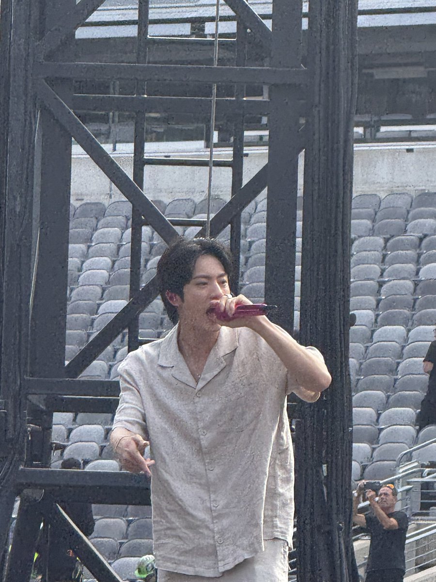 taejinom's tweet photo. seokjin’s even hotter in person wtf https://t.co/eiw6FtPtOU