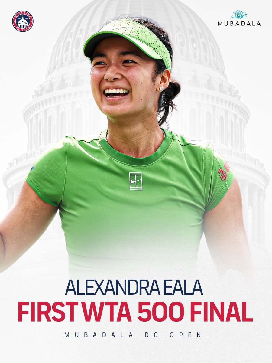 rnadalacademy's tweet photo. 🔥 Alex Eala 🇵🇭 stuns Naomi Osaka in straight sets to book her place in the @mubadaladcopen Open final! 🙌🇵🇭

✨ First WTA 500 final
✨ First hard-court final

VAMOS‼️ https://t.co/USPtqzz7G1