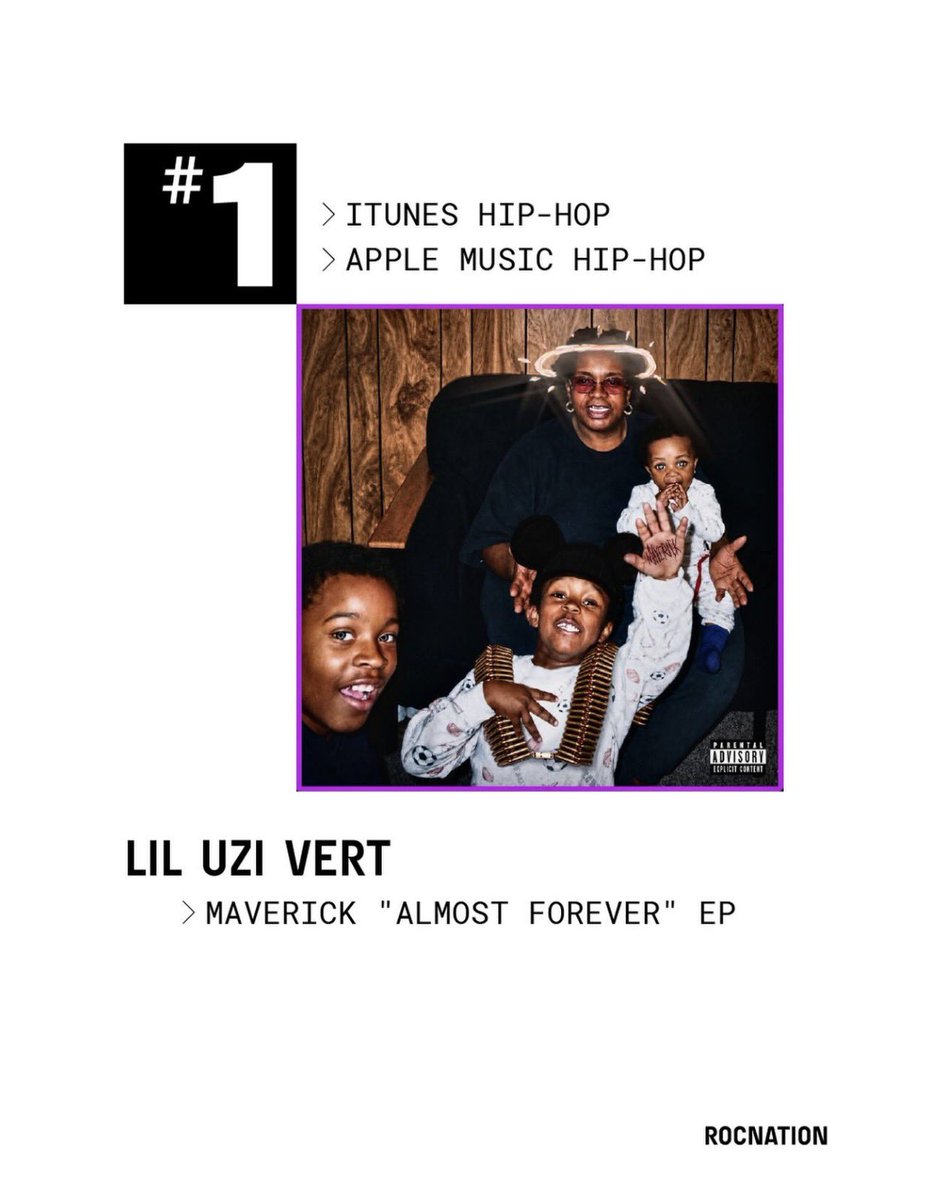 _michael513's tweet photo. Maverick “Almost Forever” EP by Lil Uzi Vert is #1 on iTunes Hip-Hop Download Chart and Apple Music Hip-Hop Chart 🔥 https://t.co/jkL60gZcO4
