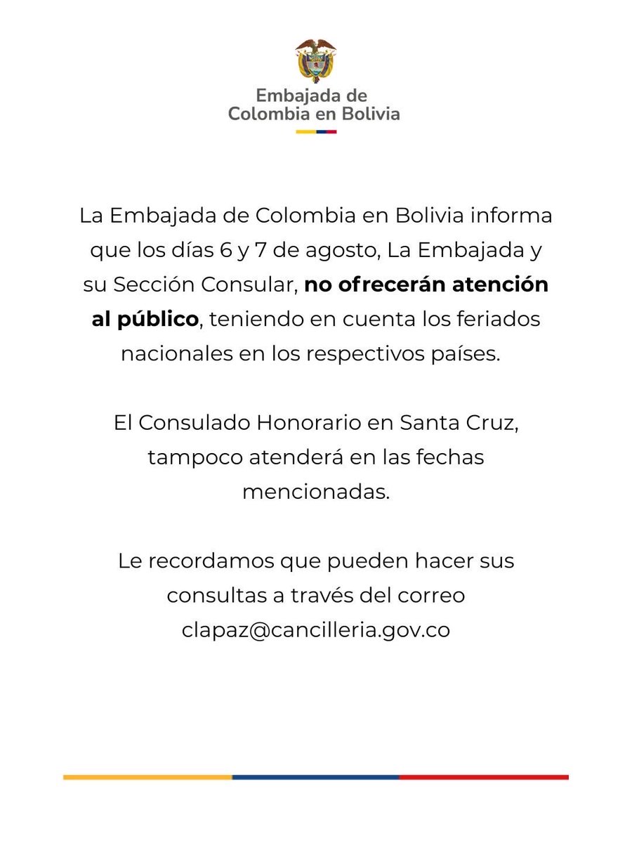 EColombiaBol's tweet photo. ATENCIÓN📢 https://t.co/lhxxOYwLvz