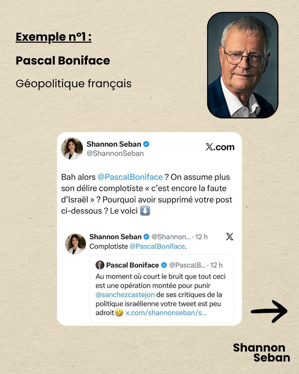 ShannonSeban's tweet photo. Savez-vous à quoi on reconnaît un antisémite de compétition ? À sa capacité à rendre Israël ou les Juifs coupables de tout, tout le temps.

Même de la crise migratoire à Ceuta. 

C'est fort, non ? Quelques exemples :
@PascalBoniface, @BardemAntarctic, @anatolium 🤡⬇️ https://t.co/kmaW9rnY93