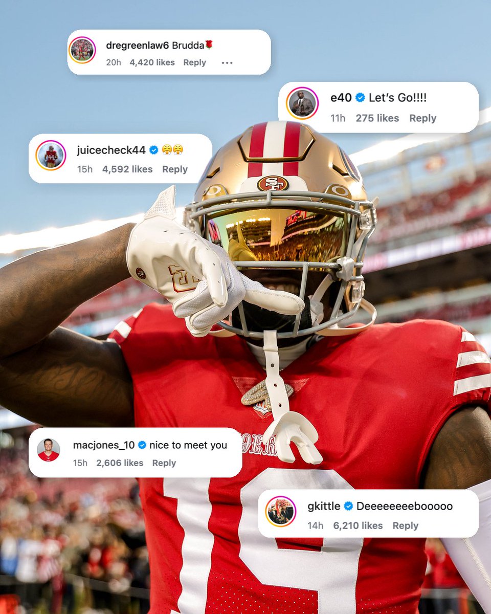 49ers's tweet photo. Seems like a good move! 👀 https://t.co/FozNF6TDCR