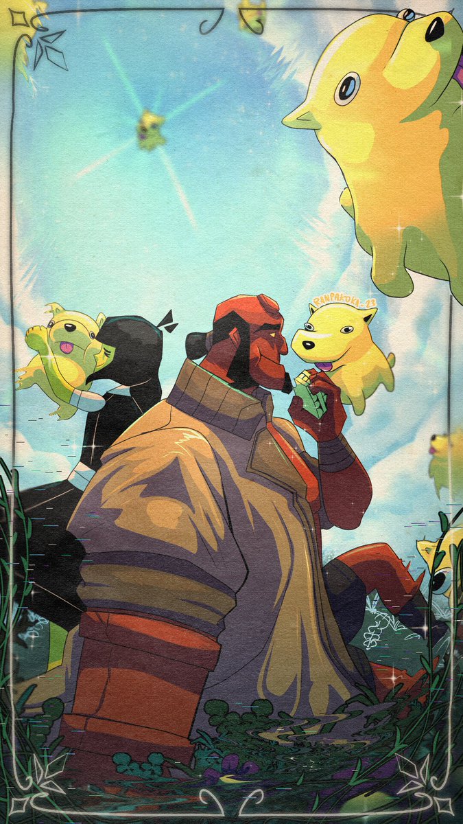 HBcountdown's tweet photo. this crossover art is really cute https://t.co/b7Vexbvumt