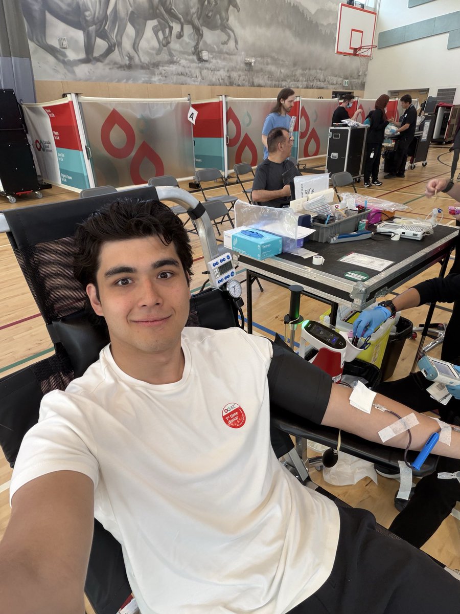 BCHLExpress's tweet photo. Giving back to our community is part of who we are.

Today, players Sebastian Miles, Cole Balkovec and GM Tali Campbell proudly rolled up their sleeves to donate blood through our partnership with Hockey Gives Blood and Canadian Blood Services.

Hockey has the incredible ability to bring people together, and through Hockey Gives Blood, we’re reminded that the impact we make extends far beyond the rink. A single blood donation can help save multiple lives, and we’re proud that our players and staff chose to make that difference today.

We’re grateful to everyone who participated and to the team at Canadian Blood Services for making the donation process so welcoming.

If you’re eligible, we encourage you to join us and become a donor. Together, our hockey community can continue making a meaningful impact, one donation at a time.