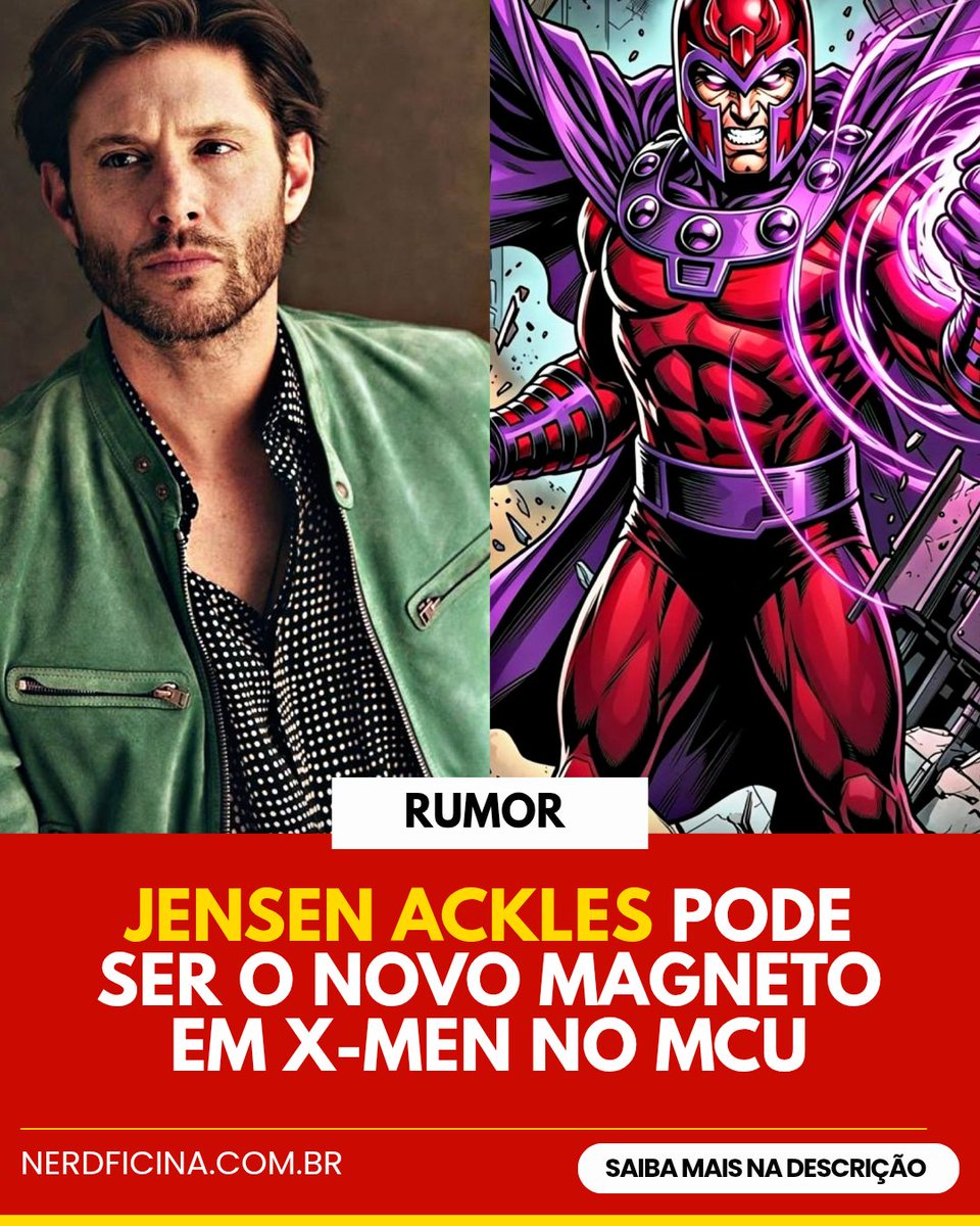 nerdficina's tweet photo. 🚨 RUMOR: Jensen Ackles pode ser o novo Magneto nos X-Men

Segundo o perfil @Nomoremutants22, o ator Jensen Ackles é um dos principais nomes cotados para interpretar Magneto no aguardado reboot de X-Men da Marvel Studios.

#xmen #mcu #Magneto #supernatural https://t.co/ectrpt0WfO