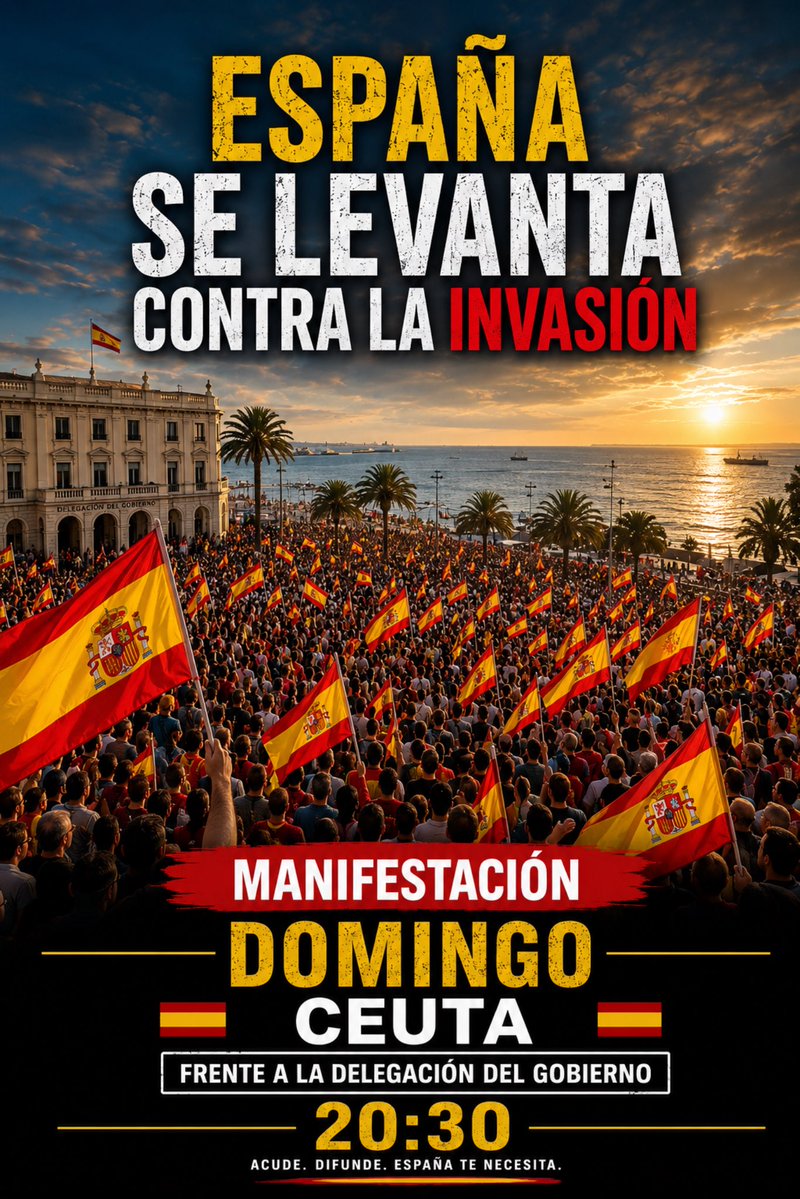 vitoquiles's tweet photo. Unos quintacolumnistas de Mohamed VI no van a poder echar a los españoles de su propia tierra. 

Mañana nos vemos para pedir la expulsión de los invasores y Pedro Sánchez de España. https://t.co/P4ntaxwlxW