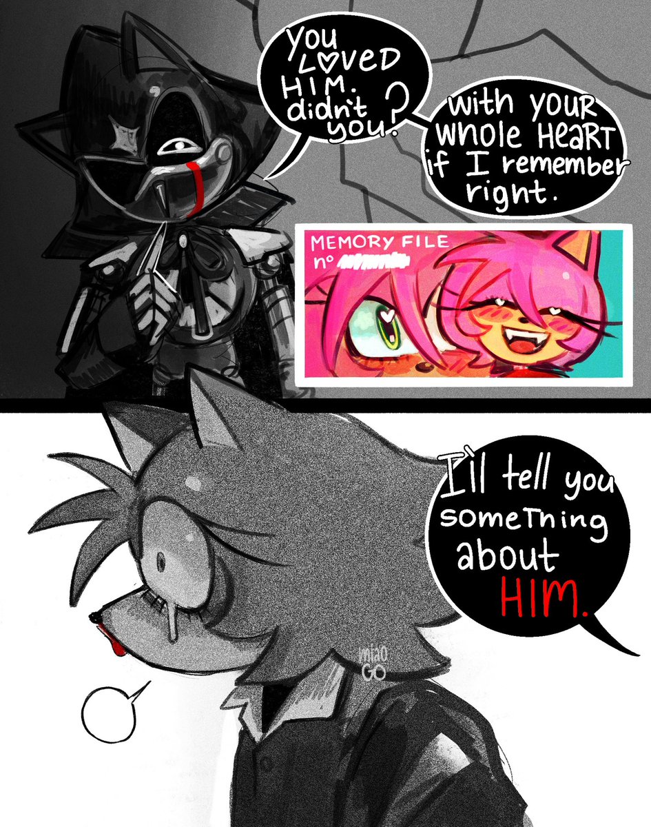 MiaoGo06's tweet photo. DeadCode Au pt 90 4/5
- To hurt.
#Sonicthehedgehog #MetalSonic #AmyRose #DeadCodeAu https://t.co/1w0EShIJUW