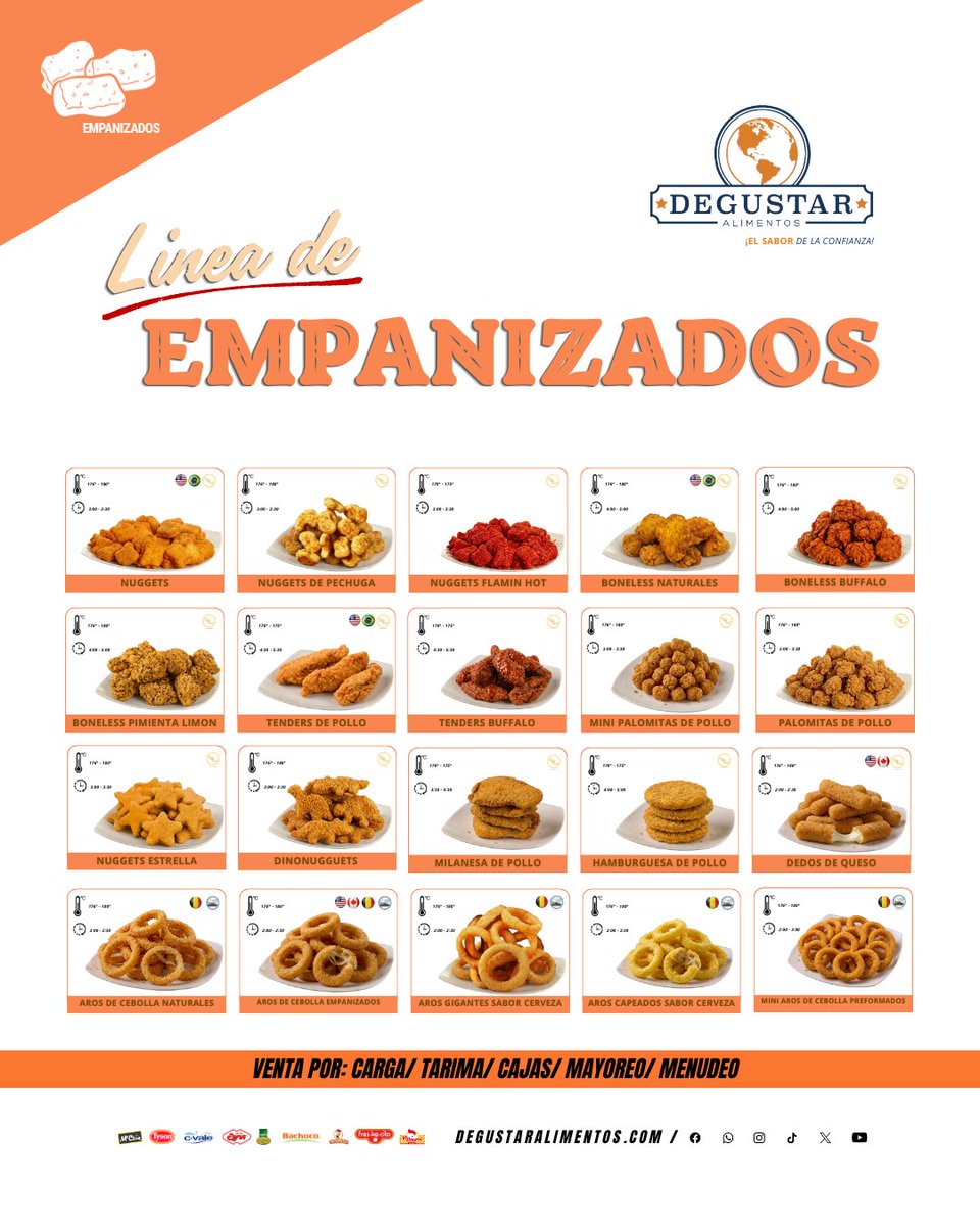 Degustar_A's tweet photo. 🔥🕷️ ¡Un poder increíble en tu cocina con nuestra línea de empanizados! 🕷️🔥
 https://t.co/M4d5hPiNsc
📲Nuestro catálogo: https://t.co/SFg127g1fY
🐥Contamos con venta por carga, tarima, cajas, mayoreo y menudeo🐥
#empanizados #spiderman #snacks #nuggets #spiderverse https://t.co/ToB2kggFx9