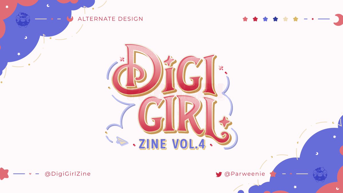 Parweenie's tweet photo. ✦ LOGO SHOWCASE ✧
I made the DigiGirl Vol.4 Logo, assets, and all the other designing on the pdf.
Everyone's art is gorgeous, so please go download the zine~

Have a happy Odaiba Memorial Day!
#Digimon #デジモン #あ台場メモリアル #8月1日メモリアル2026 https://t.co/2gv0xBX2kC