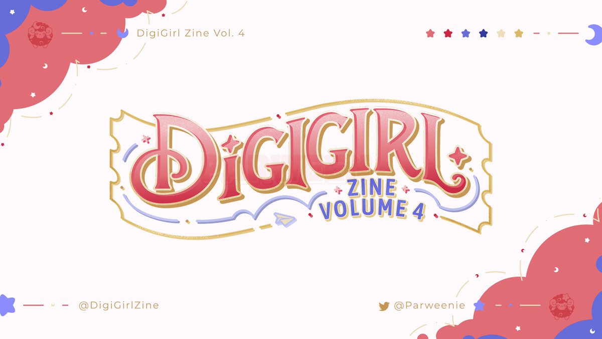 Parweenie's tweet photo. ✦ LOGO SHOWCASE ✧
I made the DigiGirl Vol.4 Logo, assets, and all the other designing on the pdf.
Everyone's art is gorgeous, so please go download the zine~

Have a happy Odaiba Memorial Day!
#Digimon #デジモン #あ台場メモリアル #8月1日メモリアル2026 https://t.co/2gv0xBX2kC