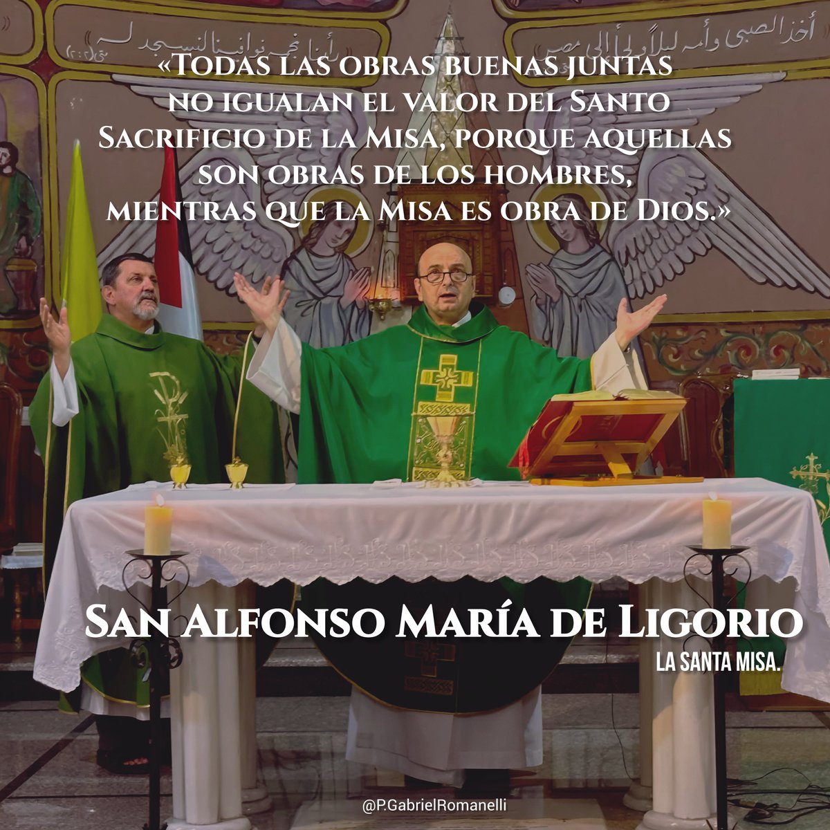 PGabRomanelli's tweet photo. Este domingo, no faltes al encuentro con Jesús en la Santa Misa.

Acércate a la parroquia más cercana y dedica esa hora al Señor para darle gracias por la vida, la familia y por todos los dones que recibimos cada día. https://t.co/sVTYNJIJcq