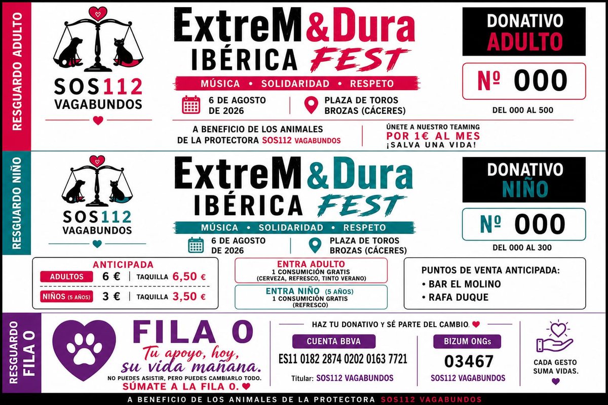 SilviaMylo's tweet photo. 70 VIDAS EN PELIGRO INMINENTE 🚨Si no actuamos hoy, el destino de 70 animales será la perrera de Badajoz. Este evento en Brozas no es una celebración: es su última oportunidad de sobrevivir.Detrás de este día hay un esfuerzo desesperado por darles el nuevo hogar que tanto necesitan. Salvarlos está en nuestras manos y cada segundo https://t.co/TS0oilnvkh mires hacia otro lado. Si no puedes asistir, sé su héroe desde la distancia aportando tu granito de arena en la FILA CERO. Tu donación es, literalmente, su billete de vuelta a la vida.