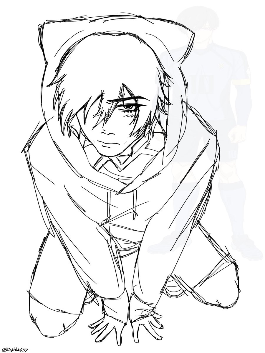 KingFish637's tweet photo. Rin doodle 👀 #bllk https://t.co/udWqXvM1fV