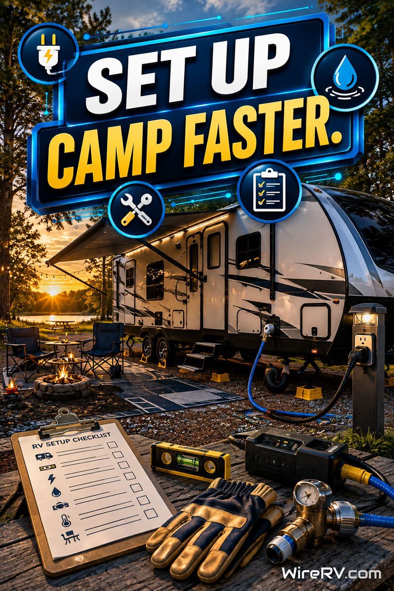 WireRV's tweet photo. Setting up your RV doesn't have to be stressful. π Follow this simple step-by-step campground setup guide for leveling, hookups, safety, and a smoother start to every adventure. ποΈβ‘π§
https://t.co/SG2jz06icH
#RVLife #Camping #RVTravel https://t.co/WqTYgZvqCt