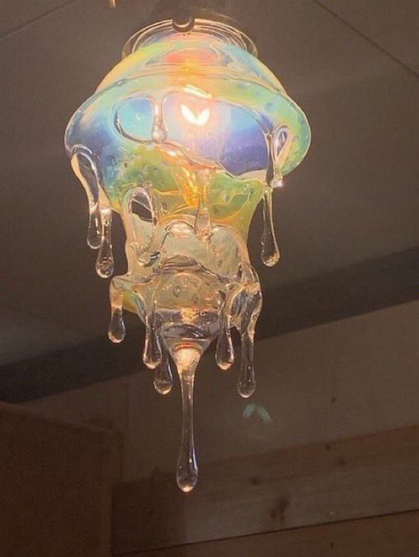 gentleescape's tweet photo. gorgeous melted glass lamp https://t.co/j6LHQFELQ7