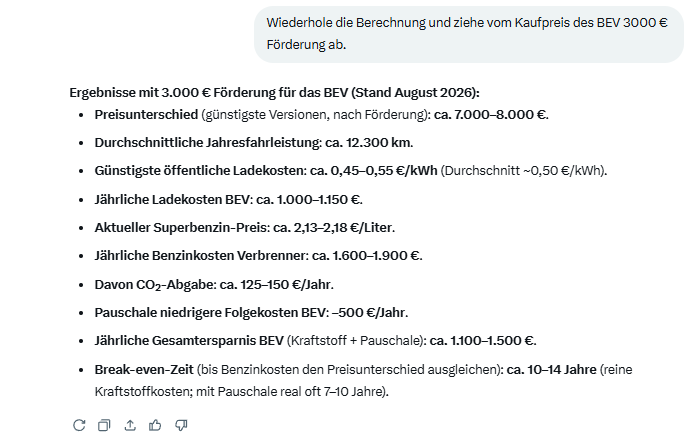 NormanvHorne's tweet photo. @robvegas Ich gehe mal davon aus, dass Du ein Elektroauto fährst. Was hälst Du von dieser Berechnung? Also ich meine die Zahlen. Nicht, ob sie Dir gefällt. https://t.co/MC1aZrrPBX