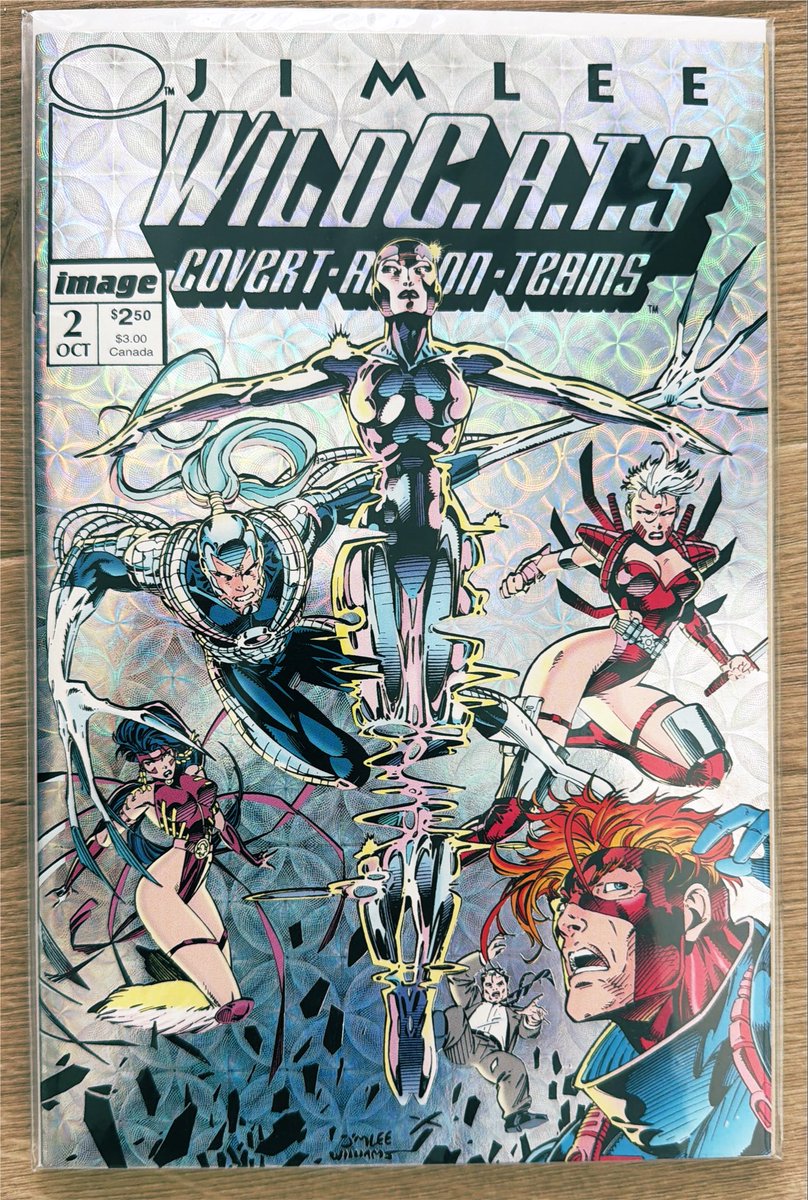 rholmes0520's tweet photo. As @singulino mentioned, at this point in their history, it was Homage Studios, not yet Wildstorm. Here’s the second issue of WildCATS from Homage and @JimLee @ScottW_inks Choi, and Rosas… #Wildstorm #WildstormWeekend #comics #WildCATS https://t.co/Hg6dPwsRhl