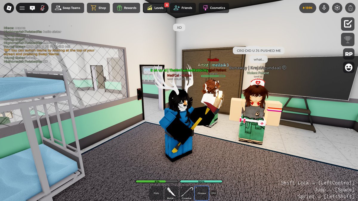 NmTwistedRabbit's tweet photo. Me, my young sister(@KrejziAgundaa_), my niece(@Jellyppiiee)

#Roblox #avatars #game #robloxcommunity https://t.co/kZR7v8r36S