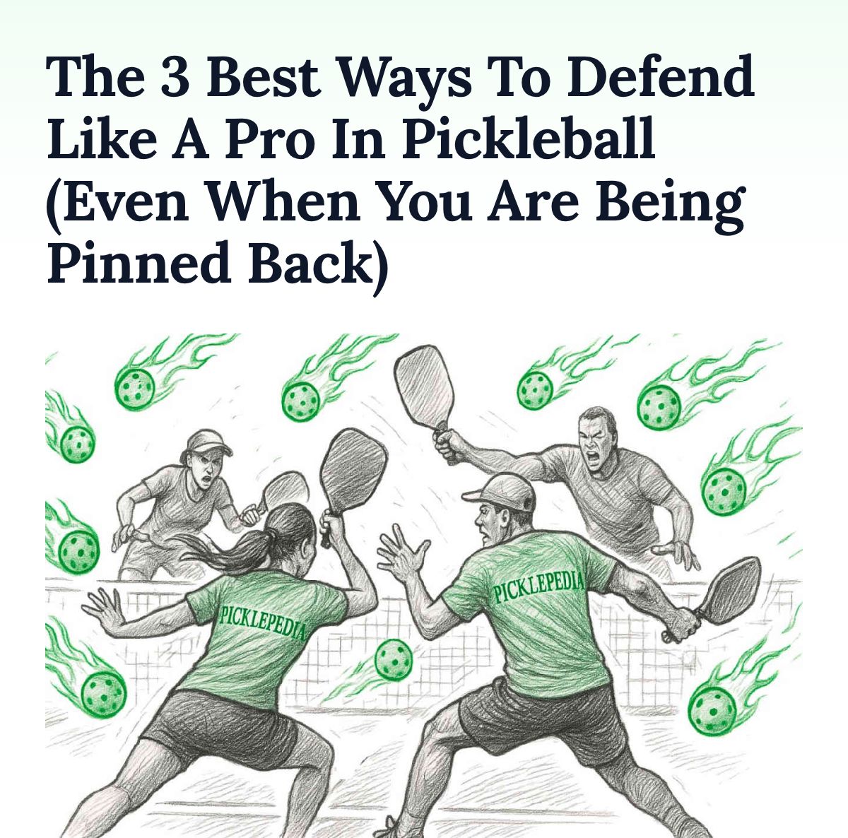 thepicklepedia's tweet photo. That feeling in an intense pickleball rally, your opponent blasting powerful shots at you from the baseline and you just can't seem to move up.

What if you could turn those defensive scrambles into offensive opportunities, swiftly returning to the kitchen line without losing control? In this guide, we'll uncover the three best strategies to defend like a pro, even under heavy fire, helping you regain your position and dominate the game.

Many players struggle when opponents unleash hard drives or smashes, forcing them away from the net. According to official USA Pickleball rules, the NVZ prevents aggressive volleys close to the net, making it crucial to reset your position efficiently. Bold key insight: Proper footwork and anticipation are foundational to effective defense.

Defensive play isn't just about survival; it's about transitioning to offense. Players like Ben Johns, a top-ranked professional, emphasize resetting the point by softening the ball and moving forward. This approach reduces errors and increases winning chances.

💡 Key Insight: In competitive play, returning to the kitchen line after a defensive shot can increase your point-win probability by allowing more controlled dinks and drops.

Common challenges include poor positioning, slow recovery, and panic under pressure....

⬇️Read the full article 
https://t.co/m59FzX5yxi
#pickleball