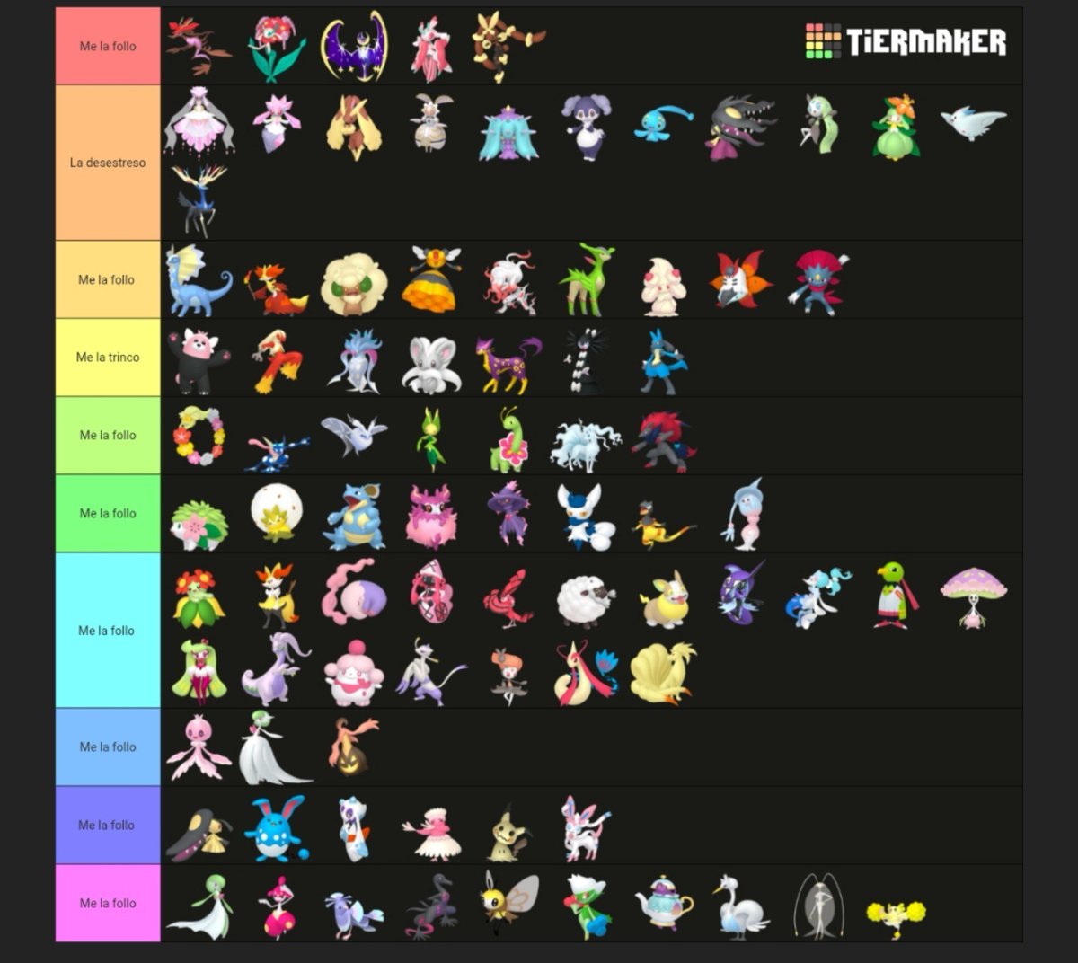 Alvaro797151's tweet photo. FELIZ DÍA DE POKÉMON MISTERIOSOOOOOOO
He hecho está tier list a ver qué opináis https://t.co/OnIIBXn7Py