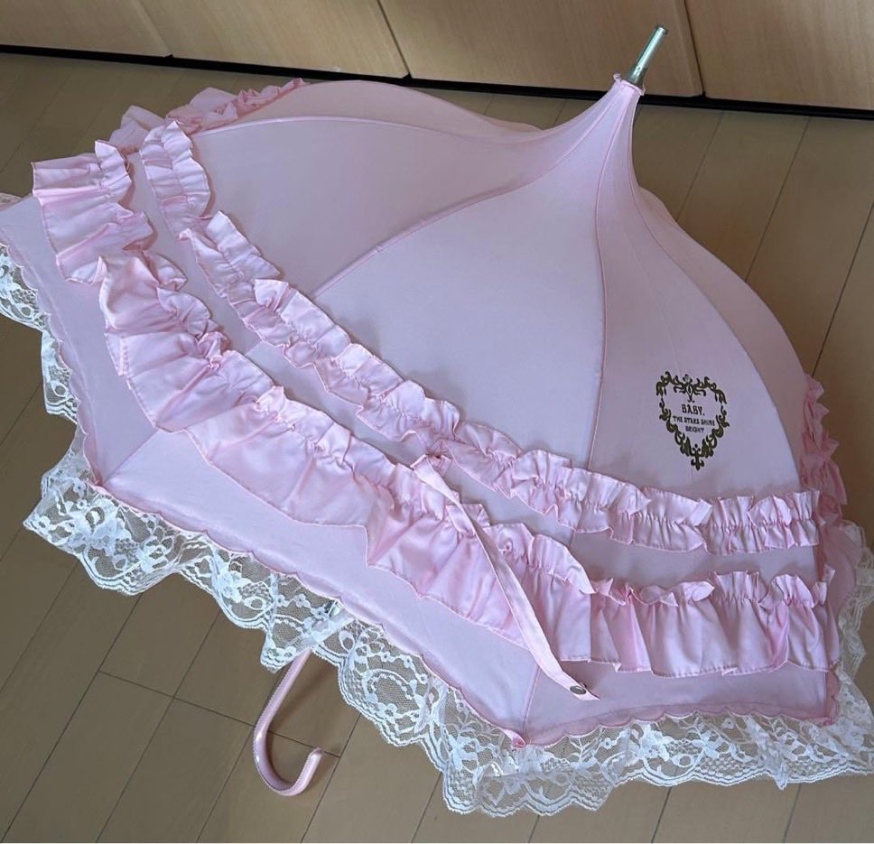 thepinkernet's tweet photo. baby the stars shine bright parasol 🎀 https://t.co/Y1ErmgURJL