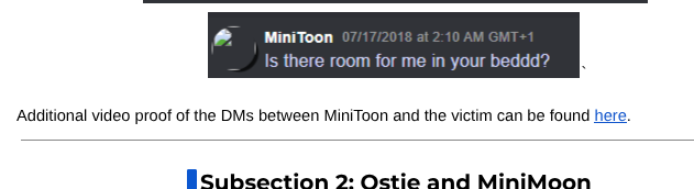 BurnerDocument's tweet photo. We have released a small update to the document that provides additional proof for the MiniToon situations, including video proof of the DMs between MiniToon and the victim being real. https://t.co/GyEE9NTcGr