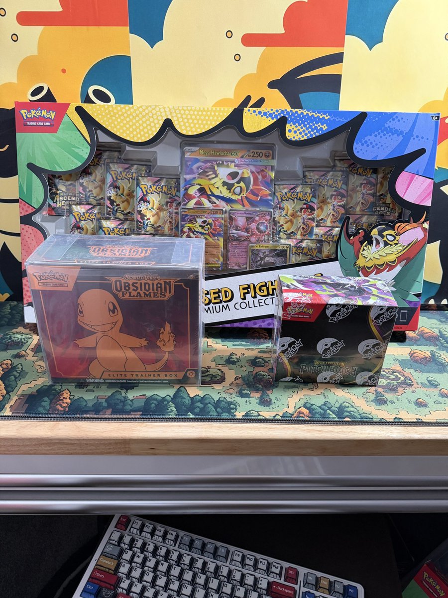moderntcg's tweet photo. VARIETY consignment 🧇🧇

$10 per spot &amp; 71 spots!

-WINNER TAKES ALL (etb photo will be below) 

-🎡 of 🪦 live on twitch - u.s shipping included / only pay once full

-retweet for a chance at a free spot. 🍥 https://t.co/bzvU9pIPJp
