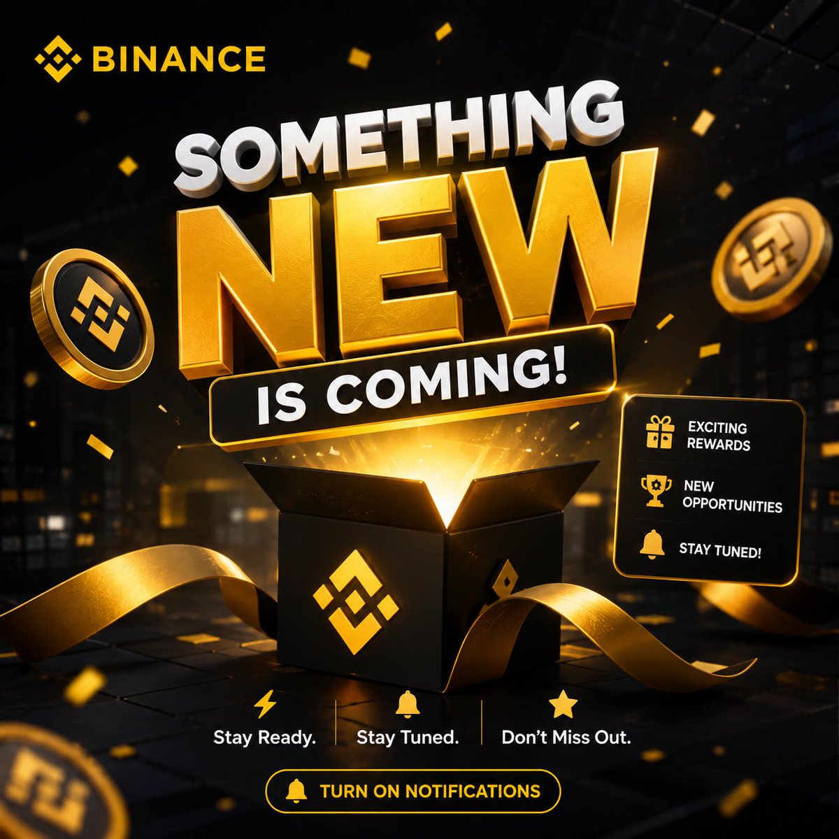 REDUYAN120k's tweet photo. Something new is coming on Binance...
A fresh campaign could be just around the corner!
Stay ready, keep notifications on, and don't miss your chance to join the next opportunity.
Who's excited for the next Binance event?
#Binance #Crypto #Web3 #Airdrop #BinanceEvent #BNB https://t.co/V4p3YAPwAL
