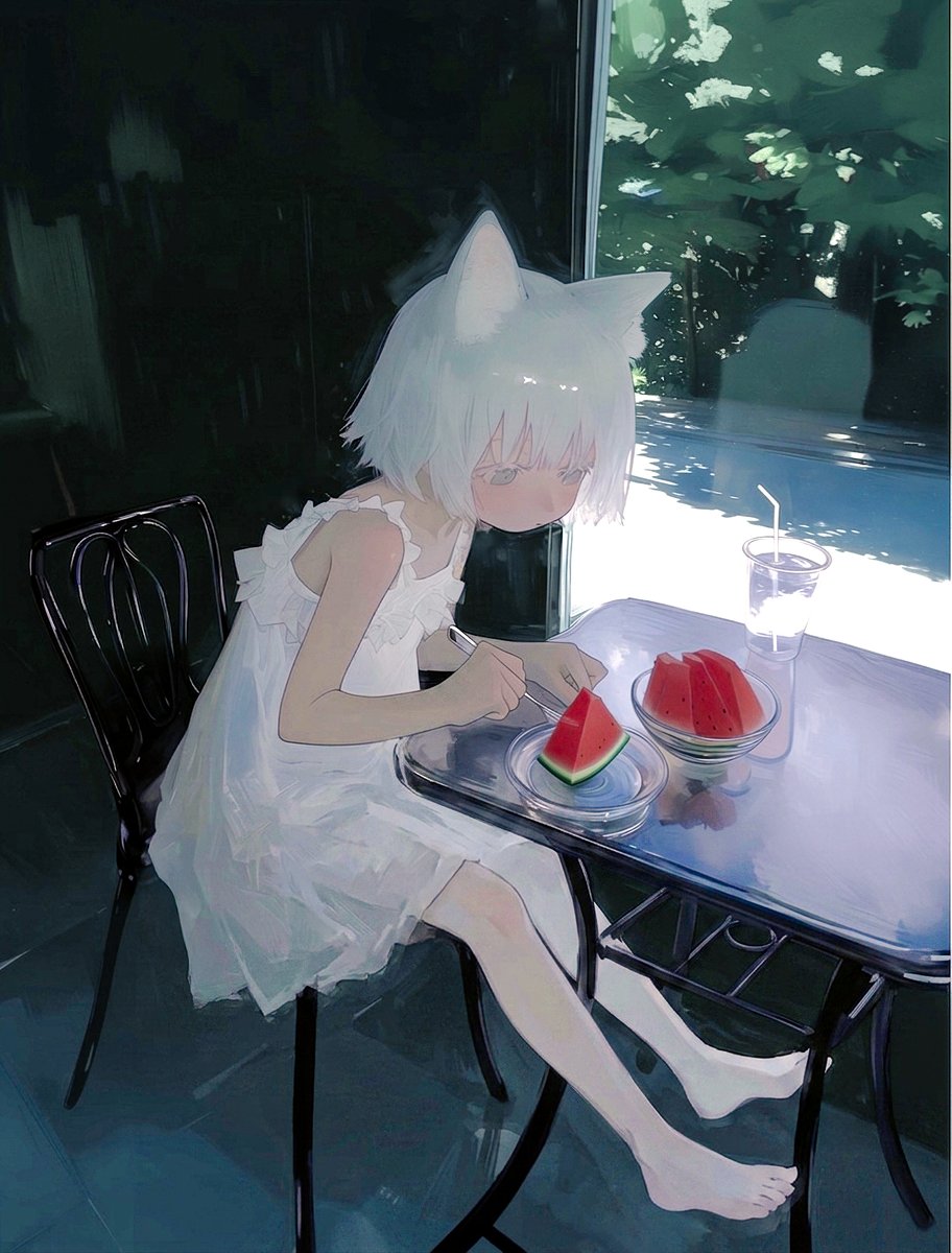 5beneono's tweet photo. 🍉 AI illustration https://t.co/b7zUS4wxHw