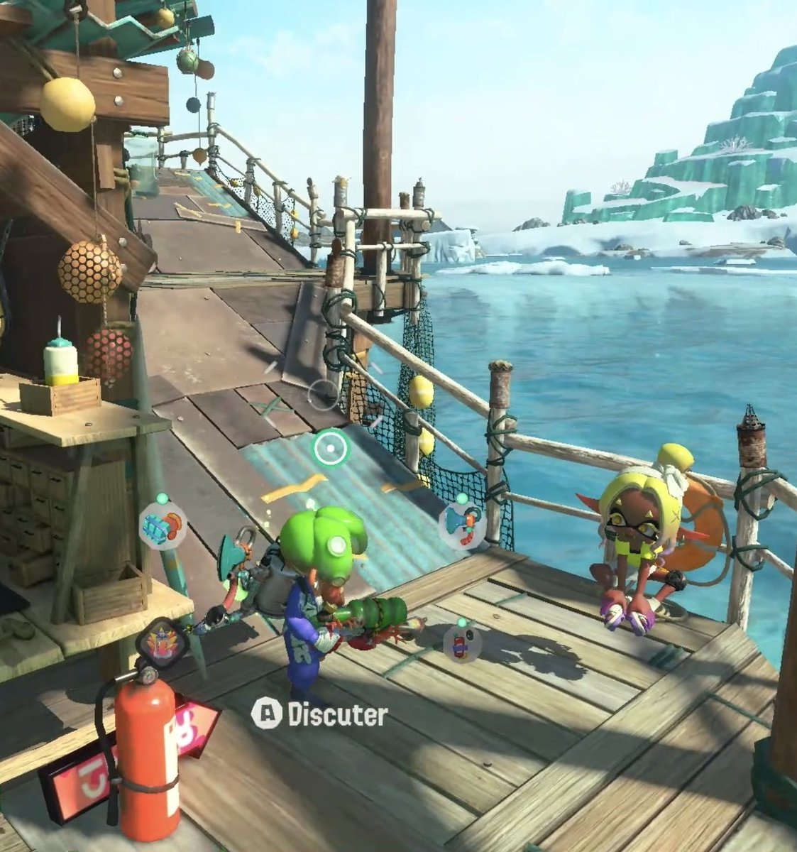 Was4_bi's tweet photo. Why is she floating #Splatoon #Nintendo #Splatoonraiders https://t.co/yXnjm1kVfD