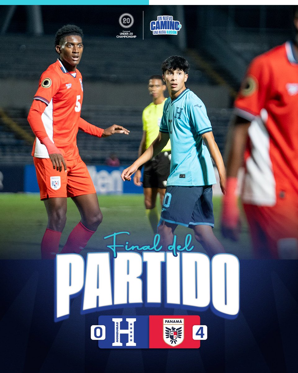 FFH_Honduras's tweet photo. 🏁 Final del partido.

⚽ Honduras 🇭🇳 🆚 🇵🇦 Panamá
🏟️ Estadio Universitario BUAP, Puebla 🇲🇽

#ConcacafU20 #UnNuevoCamino #UnaNuevaIlusión https://t.co/ct6HhrktnQ