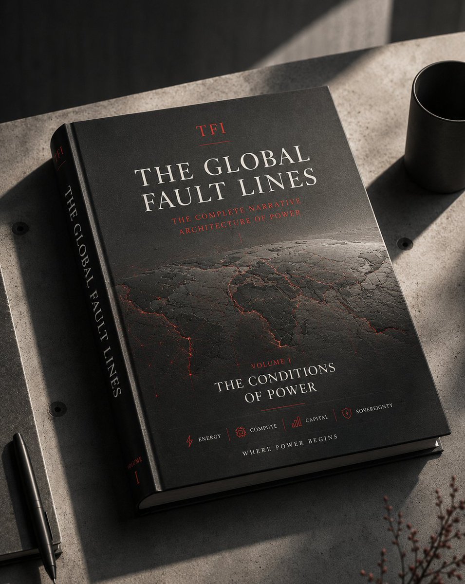tfiinsight's tweet photo. THE GLOBAL FAULT LINES

Volume I — THE CONDITIONS OF POWER
Where does power come from?

An ongoing exploration of the structures through which Energy, Compute, Capital and Sovereignty give rise to power.

Status: In Progress

Follow the journey: @theflowinsight https://t.co/0cdKUboiGo
