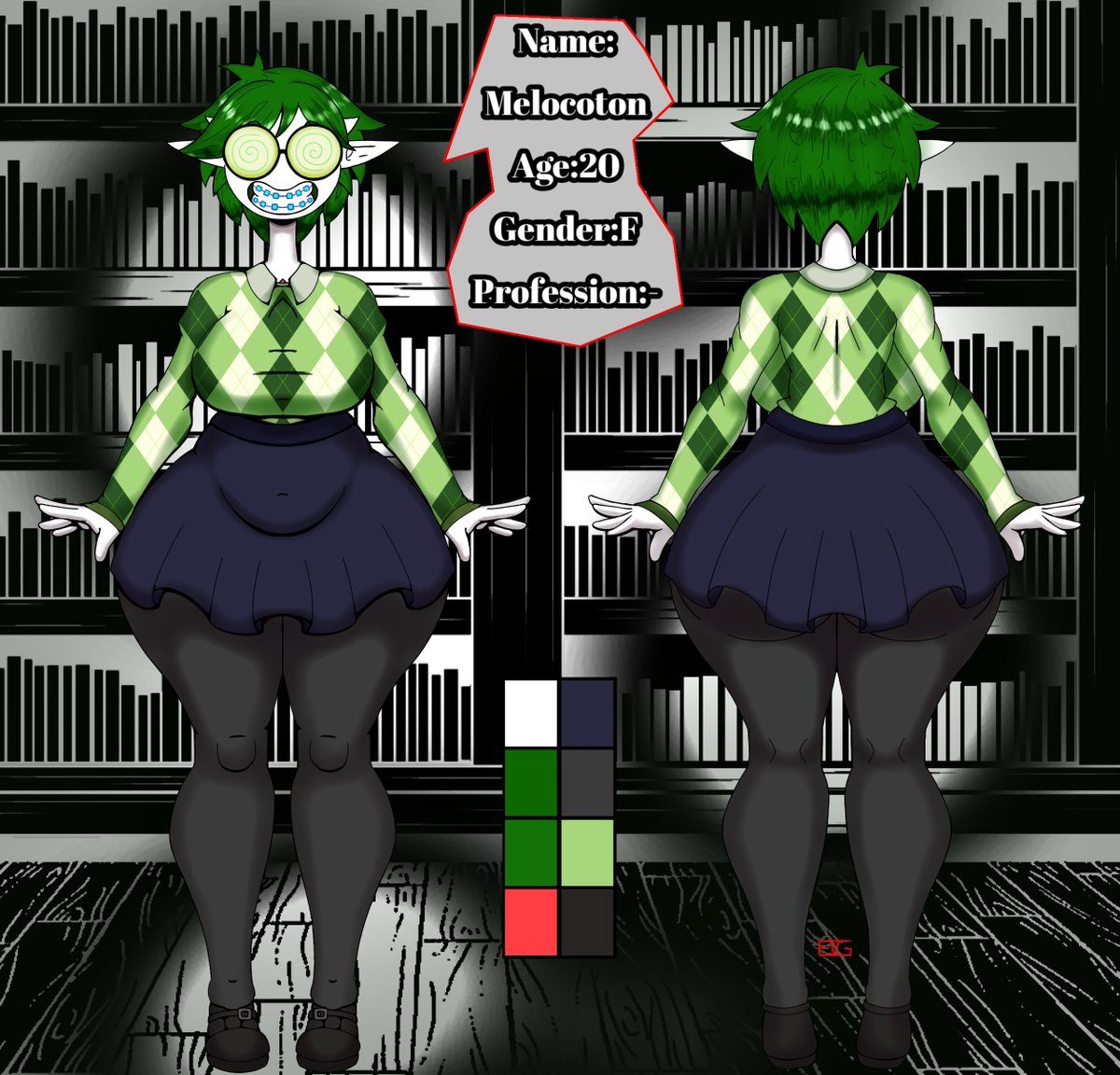 EVGDante42's tweet photo. (Arttrade) 
Oc terminada para mi amigo del alma @Noctafilo tkm💚🤍

Gardevoar Nerd💚🤍

DanteEVG~ https://t.co/bTpvgXcMOA