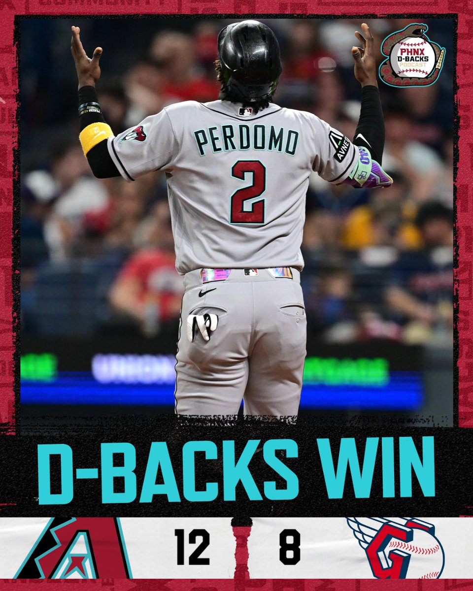 PHNX_Dbacks's tweet photo. The D-backs take the series from the Guardians and improve to 59-52 this season! They go for the SWEEP on Sunday! https://t.co/BSmJyTWgz4