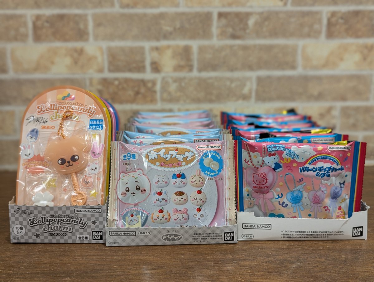 SP_ABCP_izumo's tweet photo. ⭐️新商品のご案内⭐️

8/3(月)発売
『ロリポップキャンディチャーム SKZOO』
『ちいかわ ホイップマグ ボーロつき』
『にふぉるめーしょん 鬼滅の刃ディフォルメシールウエハース 其ノ十五』他

他にも続々と発売です❗️

ABCパレード/ゆめタウン出雲 https://t.co/bI5hw5ubfS