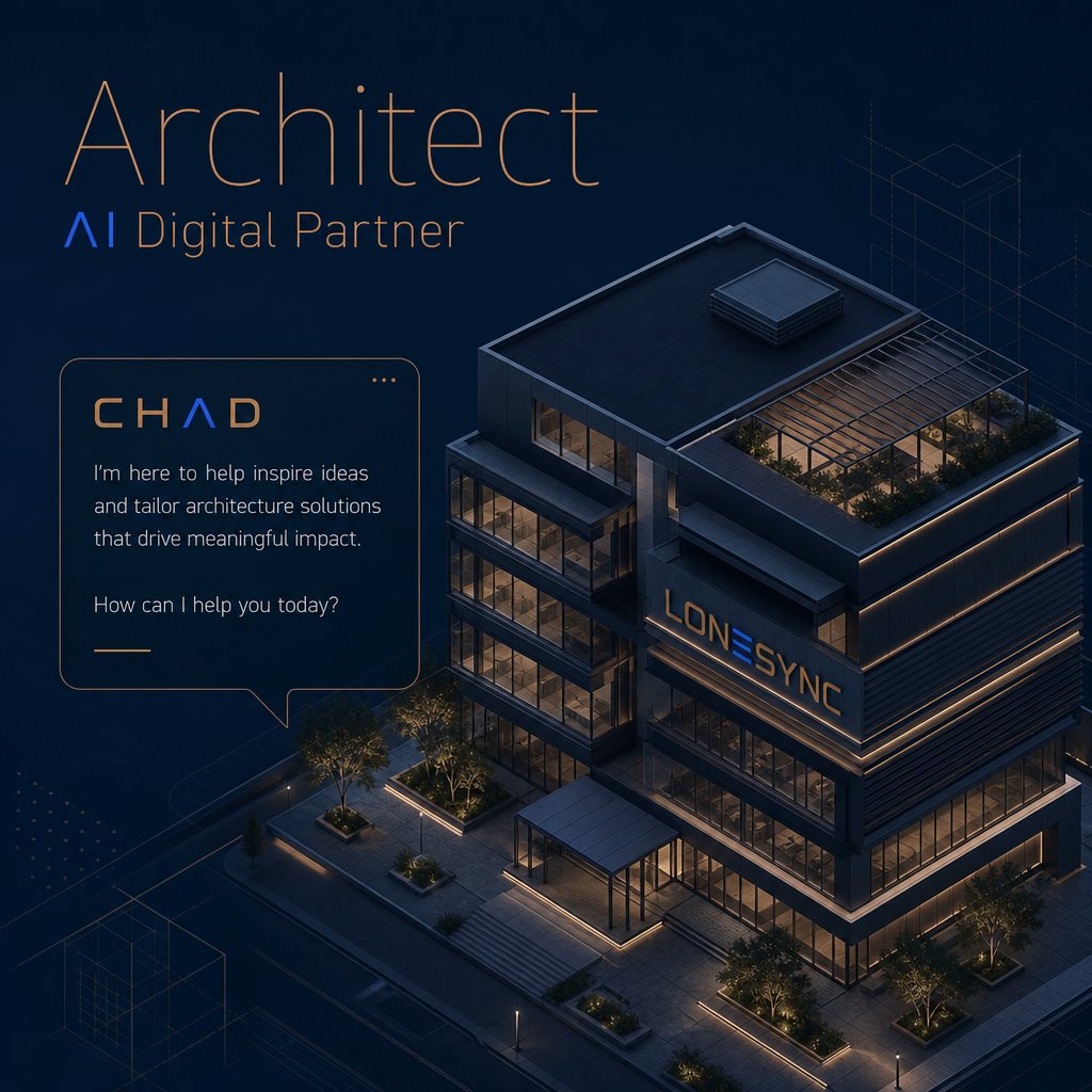 lonesync's tweet photo. Architect AI Digital Partner

CHAD has Tailored Industry Specialties, and understands architectural workflows, terminology, codes, and client needs.

- Providing targeted insights: surfacing relevant precedents, material options, zoning guidance, and sustainability strategies in context.

- Instant inspiration: rapid concept generation, scheme variations, and visual idea prompts to accelerate early-stage design.

- Better decisions, faster: data-backed options, risk flags, and code-aware checks help reduce rework and speed approvals.

- 1-on-1 chat and concept creation for seamless collaboration as your digital partner.

Start zoning into projects with a partner that speaks your language and elevates every stage of design.

✨ https://t.co/V9KUnSkmpl