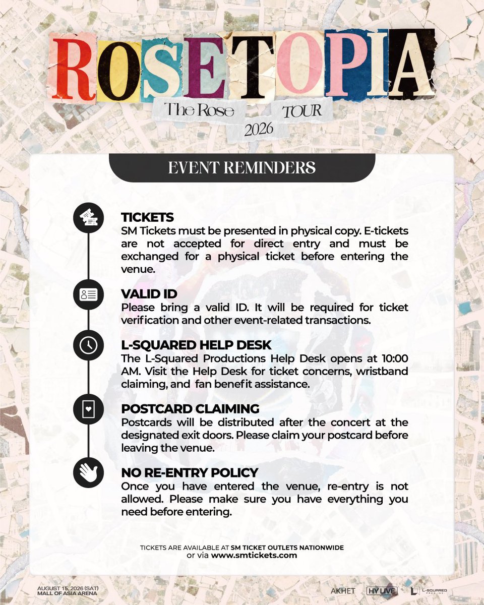 LSquaredProdPH's tweet photo. Black Roses, this is your reminder. 

Your long-awaited night with The Rose is almost here. Make sure you're ready to bloom with us on August 15! 💖

Secure your tickets now—only a few tickets are left! 🎟️🌹

🌹 ROSETOPIA ASIA TOUR 2026 IN MANILA
 🎫 https://t.co/B1EgPgTx3B
 📍 Mall of Asia Arena
 📅 August 15, 2026 | 7:30PM

#TheRose #더로즈 #ROSETOPIA
 #ROSETOPIAInManila
 #LSquaredProdPH