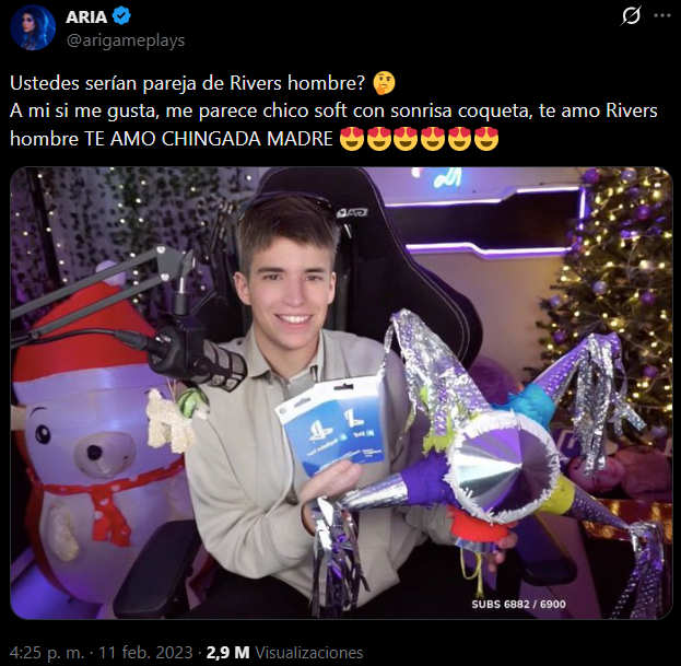 rivarithrowback's tweet photo. a ari le gusta rivers mujer y tambien hombre 
rivers ari #rivari https://t.co/3P0pfDkyKf